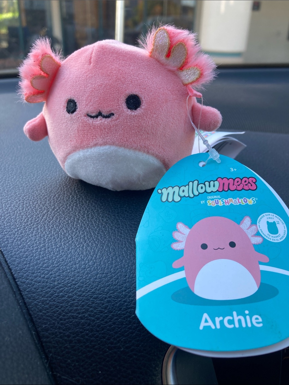 Archie Pink Axolotl Plush - Soft Kids Accessory